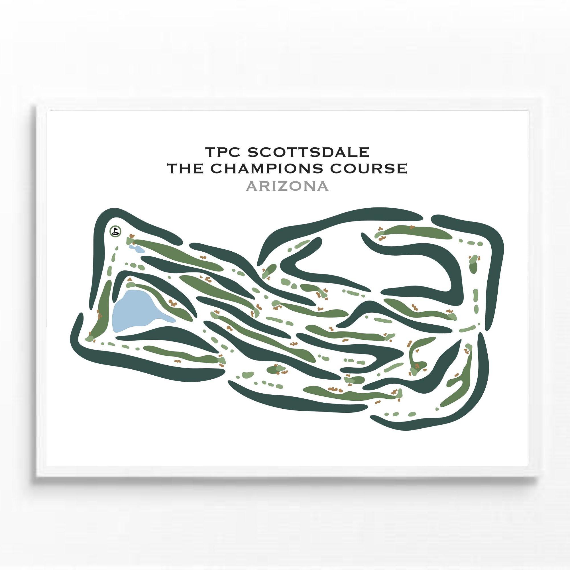 TPC Scottsdale The Champions Course, Arizona - Printed Golf Courses by ...